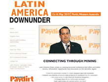 Tablet Screenshot of latinamericadownunder.com